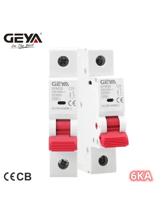 Автоматический выключатель GEYA GYM10 25А